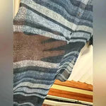 NWOT Two by Vince Camuto Sheer Button Front Shirt Dress Size Medium. Blue Photo 5