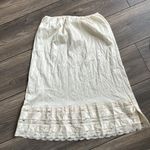 None Vintage slip Cream Skirt Photo 8