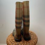 Burberry  Rain Boots Waterproof Rubber Nova Check Size 39‎ Plaid Print Outdoor Photo 3