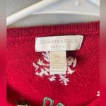 Charter Club Women's Scottie Dog Lambs Wool Christmas Full Zip Sweater Size PL Photo 2