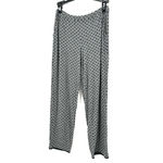 Soma  size XS gray black polka‎ dot button up pajama set long sleeve pants Photo 4