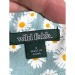 Wild Fable Daisy Blue Mini Skirt 2 Front Slit Stretch Cottage Prairie Boho Retro Photo 6