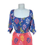 Carolina K Alexa Dress‎ Multicolor Foliage Print Size XS Red Photo 3