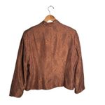 Papell Boutique Vintage Silk Jacket Size 16 Mauve Elegant Rhinestone RARE Chic Photo 5