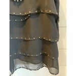 Wish Boutique Ornate Tiered Tank with Necklace,Small Black Photo 2