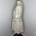 Zimmermann  Valour Hydrangea-print‎ Cotton Dress in Light Yellow Sz 3 Photo 2