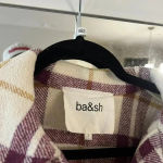 Ba&sh 893  Qetsia Overshirt Size 1 Color Cream Purple Photo 7