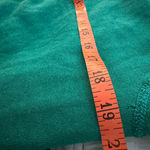 Green Sweatshirt White Crochet Collar Christmas Holiday Size M Photo 4