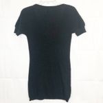 Mossimo Waffle Knit Rockabilly Pinup Emo Edgy Gothcore Tunic Sweater Juniors M Black Size undefined Photo 5