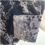 Jones New York Women’s Burnout Velvet Brown Button Down Shirt Blouse Size 12 Photo 10