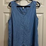 Time & Tru sleeveless chambray shirt size XXXL (22) Photo 0