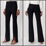 Derek Lam 💕 10 CROSBY💕 Lucia Flared Slit Trousers ~ Black 8 NWT Photo 2