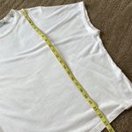 Vince  oversized white ribbed back super soft pima cotton tee Photo 4
