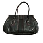 Cole Haan  Grand Ambition Side-Cinch Satchel Black Pebbled Leather Photo 1