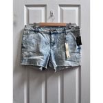 Kut From The Kloth NWT  Gerri Fray Jean Short 3 Inch Inseam Size 14 Acid Wash Photo 9
