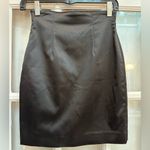 Bebe Tara Subkoff Y2K Black Satin Skirt Rhinestone Bow Size 2 XS Limited Edition Photo 4