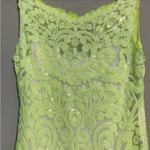 Yoana Baraschi  Neon Sequin Lace Overlay Slip Dress Size 2 Photo 4
