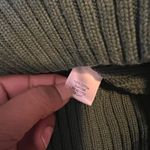 Croft & Barrow Women's Green Cable Knit Quarter Zip Sweater XL Cotton Photo 4