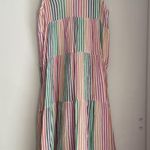 Marine layer  Resort Corinne Maxi Striped Dress Size L Pastel Stripe Sleeveless Photo 5