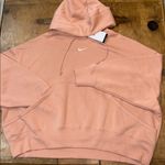 Nike  Woman’s Coral Sportswear Phoenix Fleece Pullover Hoodie Size X-Large Photo 1