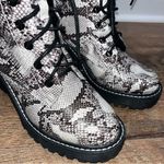 Madden Girl Like New!  Snakeskin Heeled Booties Photo 3