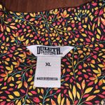 Duluth Trading Printmaker Shirt Leaf Floral Utility Button Down Shirt XL Yellow Photo 6