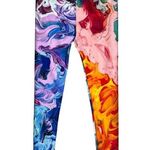 Aloha from Deer Leggings Womens Medium Multi Swirl Workout Loungewear Athleisure Photo 1