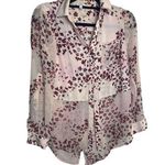 Candie's Blouse Women Size Small Cherry Blossom Pink Cottage Core Boho Photo 0
