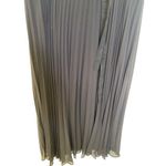 Leifsdottir Navy Blue Surplice Pleated Skirt Maxi Dress EUC Sz 6 Silk Belted Photo 3