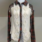 Gimmicks by BKE BKE Lace Plaid Button Up Shirt Photo 0