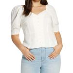 Something Navy NWT  Button Front Fitted Top Photo 0