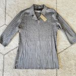 Chico's 's Traveler's Collection Liquid Silver Contemporary Tank Ash Gray L/12 Photo 8