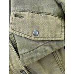 HEI HEI Women's Olive Green Utility Jacket Belted Ruffled Back Women's Size L Size L Photo 9