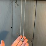 Disney NWOT Exclusive  World Park Minnie Mouse Silver Necklace “M” Crystal Photo 5