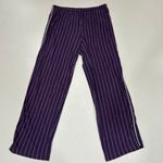 Lauren Ralph Lauren Purple Pinstripe Pajama Set Size M Long Sleeve Button Top Pa Size M Photo 6