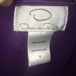 Oscar de la Renta  purple fleece M pullover Photo 2