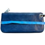 HOBO International Vida leather Wristlet Clutch Blue Wallet Bag Small Purse Photo 5