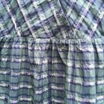 Madewell Women Marianna Puff-Sleeve Plaid Mini Dress Small NWOT Photo 4