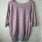 L.E.I Y2K | Lara Tissue Fleece Striped Pullover Top Photo 1