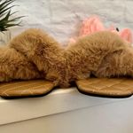 Nasty Gal Quilted Furry Slides Photo 3