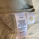 Kenar  Linen Button Dress Women Size 8 Beige Natural Summer Formal Wear Fashion Photo 4