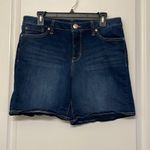 Seven7  Bermuda Dark Denim Blue Jean Shorts Weekend Short Size 10 EUC #4238 Photo 1