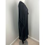 Walter Baker  Acapulco Kaftan Tasseled Coverup in Black Beach Tropical Vacation Photo 1
