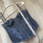 Urban Outfitters Corset Tank Top modern love womens Blue (large) lace party Photo 4
