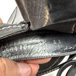 Stuart Weitzman black leather wedge slides, made in Spain, size 8.5AA Photo 9