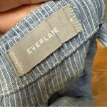 Everlane  Blue White Striped Sleeveless Linen Jumpsuit Women’s Size 4 Photo 3