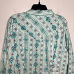 Wrangler ‎ Retro western pearl snap shirt teal women’s size XXL 100% cotton Photo 6