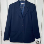 Liz Claiborne EUC First Issue  women’s navy blue multibutton lined blazer‎ jacket Photo 0