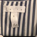 Leith  Blue & White Long-sleeve Shirt Photo 2