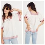 Madewell  embroidered sandblossom blouse Photo 1